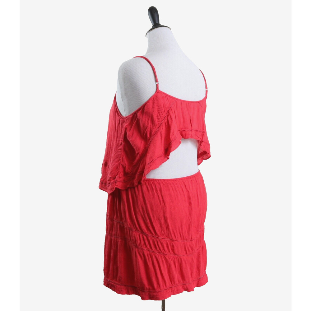 Lovers + Friends Size L Paradise Bay Dress Open Back Rust Orange - Picture 4 of 11